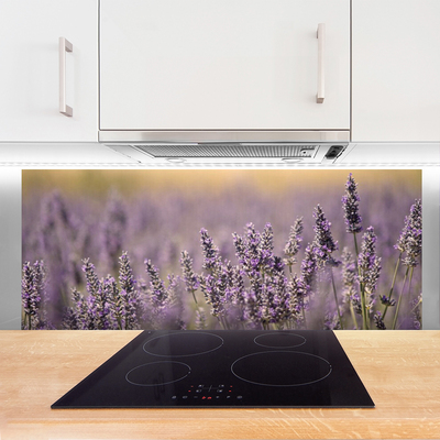 Keuken achterwand glas met print Bloemen plantaardige aard