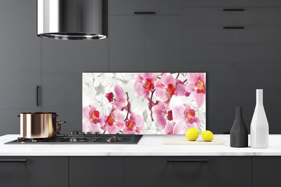 Keuken achterwand glas met print Bloemen plantaardige aard