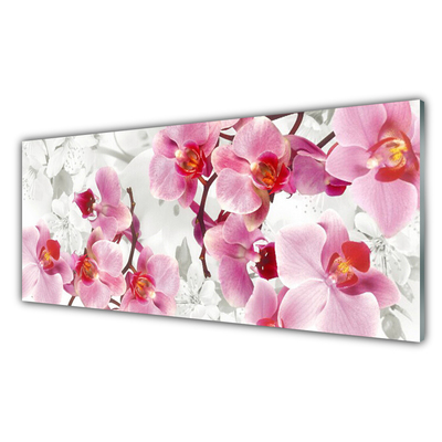 Keuken achterwand glas met print Bloemen plantaardige aard