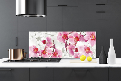 Keuken achterwand glas met print Bloemen plantaardige aard