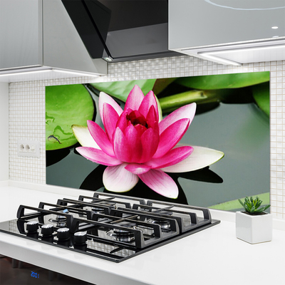 Keuken achterwand glas met print Bloem plantaard