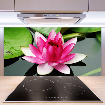 Keuken achterwand glas met print Bloem plantaard