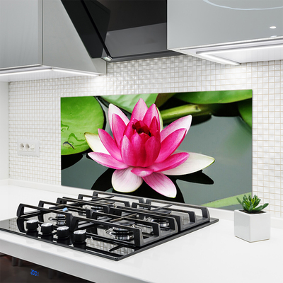 Keuken achterwand glas met print Bloem plantaard