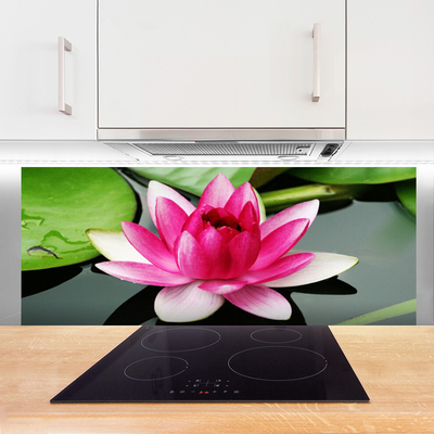 Keuken achterwand glas met print Bloem plantaard