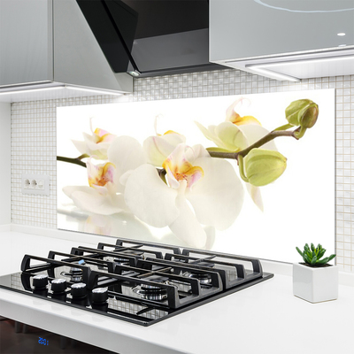 Spatscherm keuken glas Bloemen plantaardige aard