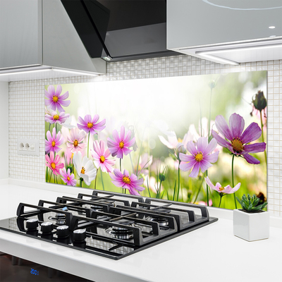 Spatscherm keuken glas Bloemen plant wildlife