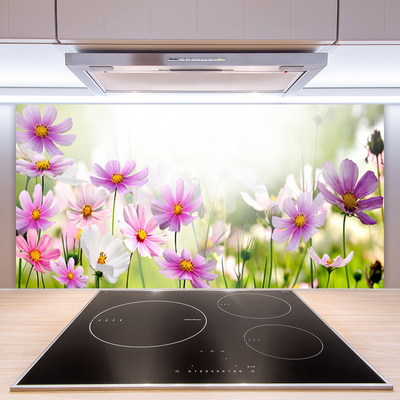 Spatscherm keuken glas Bloemen plant wildlife