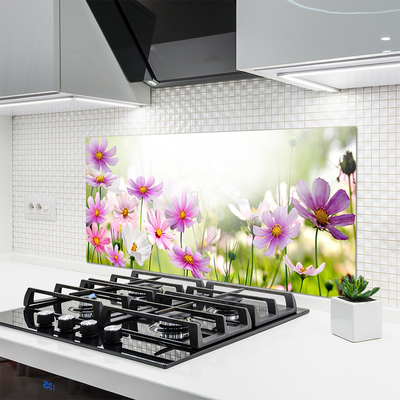 Spatscherm keuken glas Bloemen plant wildlife