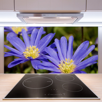 Spatscherm keuken glas Bloemen plantaardige aard