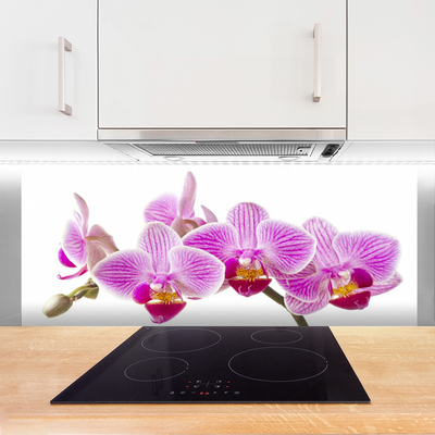 Spatscherm keuken glas Bloemen plantaardige aard