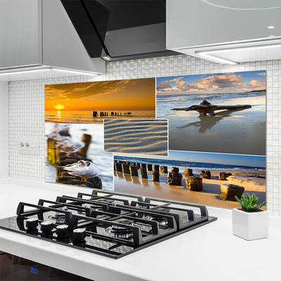 Spatscherm keuken glas Ocean beach landscape