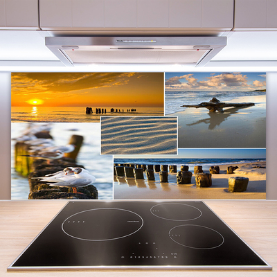 Spatscherm keuken glas Ocean beach landscape