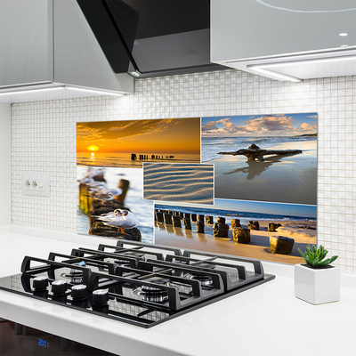 Spatscherm keuken glas Ocean beach landscape