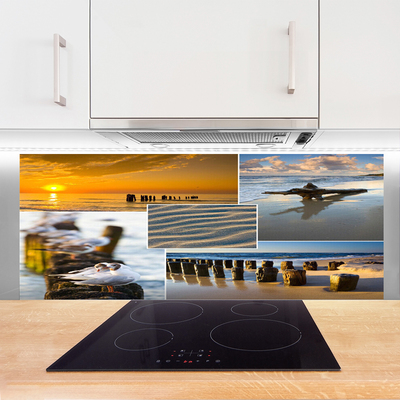 Spatscherm keuken glas Ocean beach landscape