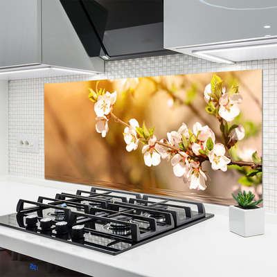 Spatscherm keuken glas Bloemen plant wildlife