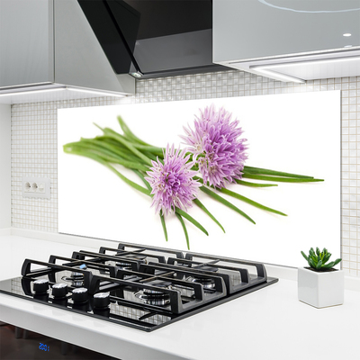 Spatscherm keuken glas Bloemen plantaardige aard