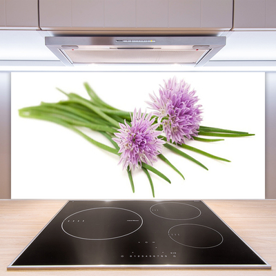 Spatscherm keuken glas Bloemen plantaardige aard