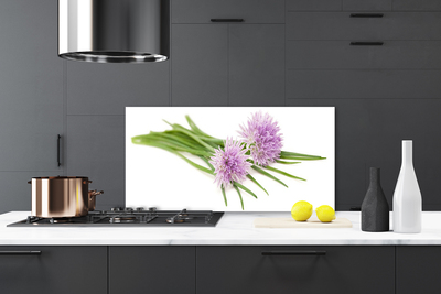 Spatscherm keuken glas Bloemen plantaardige aard