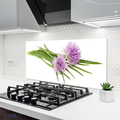 Spatscherm keuken glas Bloemen plantaardige aard