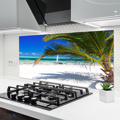 Spatscherm keuken glas Palma beach landscape