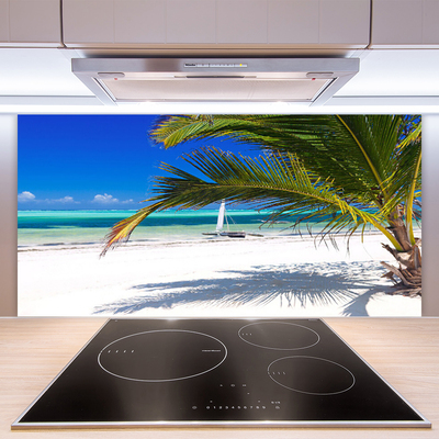 Spatscherm keuken glas Palma beach landscape