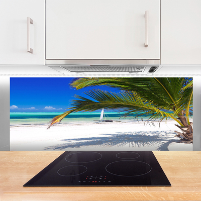 Spatscherm keuken glas Palma beach landscape