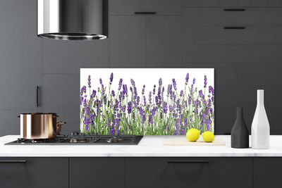 Spatscherm keuken glas Bloemen plantaardige aard