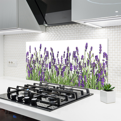 Spatscherm keuken glas Bloemen plantaardige aard