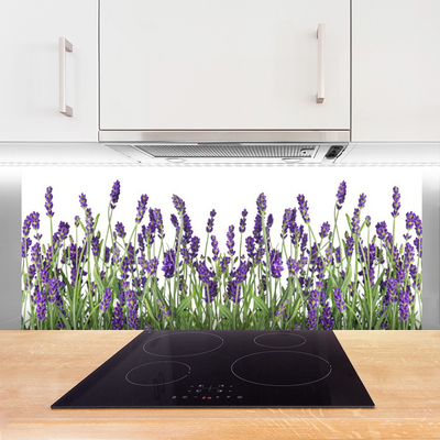 Spatscherm keuken glas Bloemen plantaardige aard