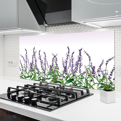 Spatscherm keuken glas Bloemen plantaardige aard