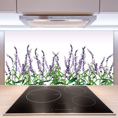 Spatscherm keuken glas Bloemen plantaardige aard