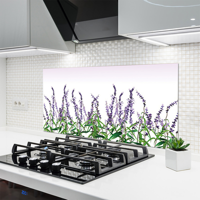 Spatscherm keuken glas Bloemen plantaardige aard