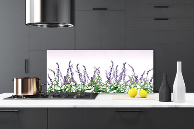 Spatscherm keuken glas Bloemen plantaardige aard