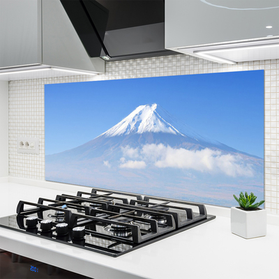 Spatscherm keuken glas Berg wolk hemel landschap