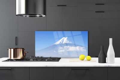 Spatscherm keuken glas Berg wolk hemel landschap