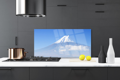 Spatscherm keuken glas Berg wolk hemel landschap