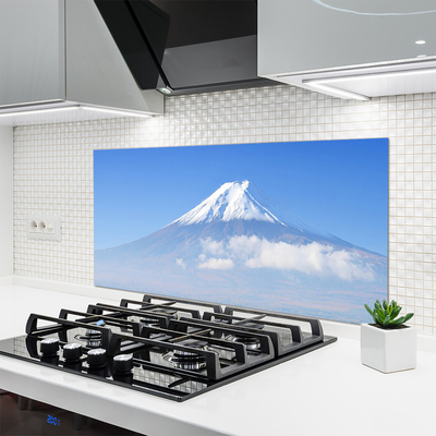 Spatscherm keuken glas Berg wolk hemel landschap