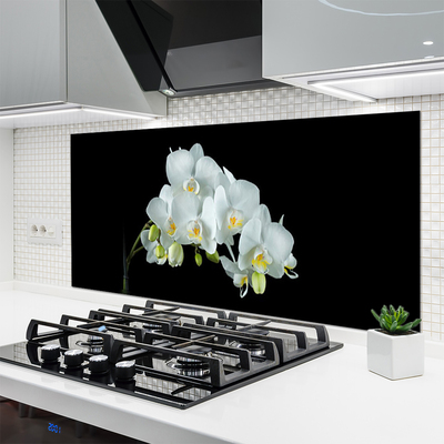 Spatscherm keuken glas Bloemen plantaardige aard