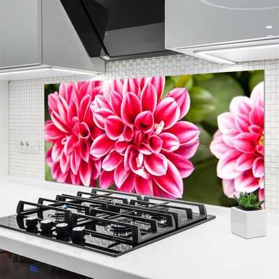 Spatscherm keuken glas Bloemen plantaardige aard