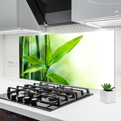 Spatscherm keuken glas Bamboe blad plant wildlife