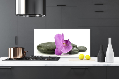 Spatscherm keuken glas Orchidee orchidee bloem