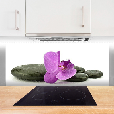 Spatscherm keuken glas Orchidee orchidee bloem