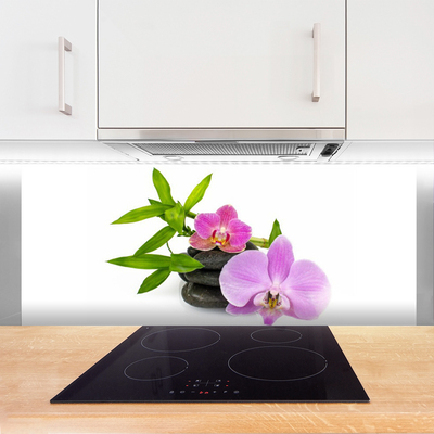 Spatscherm keuken glas Orchideebloemplant