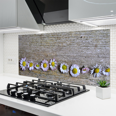 Spatscherm keuken glas Daisy plant nature