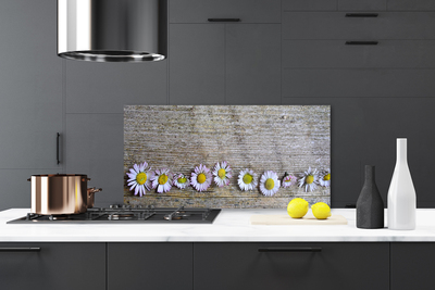 Spatscherm keuken glas Daisy plant nature