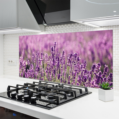 Spatscherm keuken glas Bloemen plantaardige aard