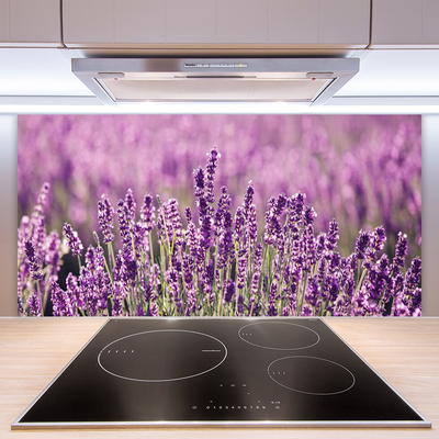 Spatscherm keuken glas Bloemen plantaardige aard