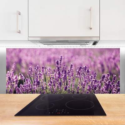 Spatscherm keuken glas Bloemen plantaardige aard