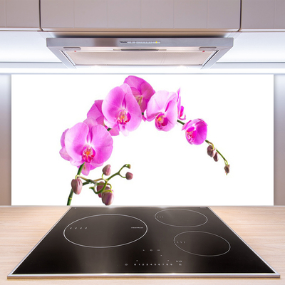 Spatscherm keuken glas Bloemen plantaardige aard