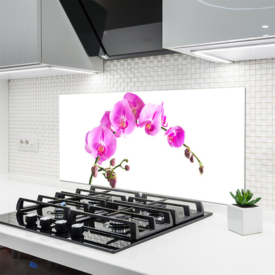 Spatscherm keuken glas Bloemen plantaardige aard